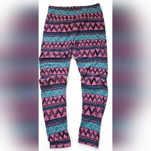 LULAROE PURPLE TEAL CHEVRON TALL & CURVY LEGGINGS